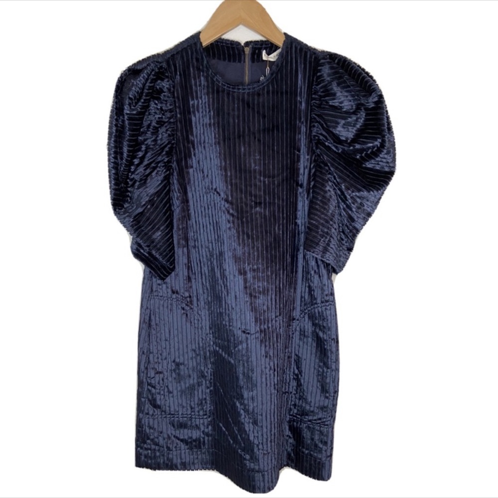 Ulla Johnson Navy Corduroy Callahan Dress 6 - Picture 5 of 6